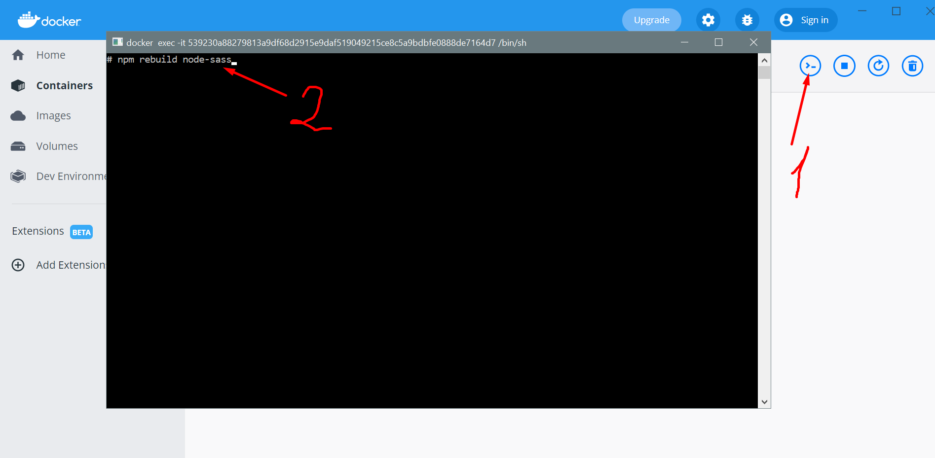 node-sass і Docker Windows 64-bit