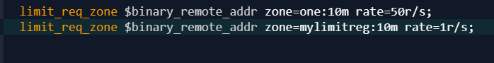 How NGINX reduces the transfer rate to the transfer URL